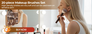 GlamBrew - 20-Piece Pro Makeup Brush Set