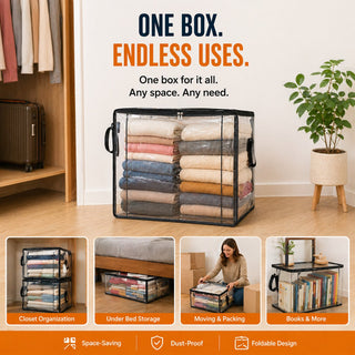 📦Large Heavy-Duty Thick Plastic Clear Storage