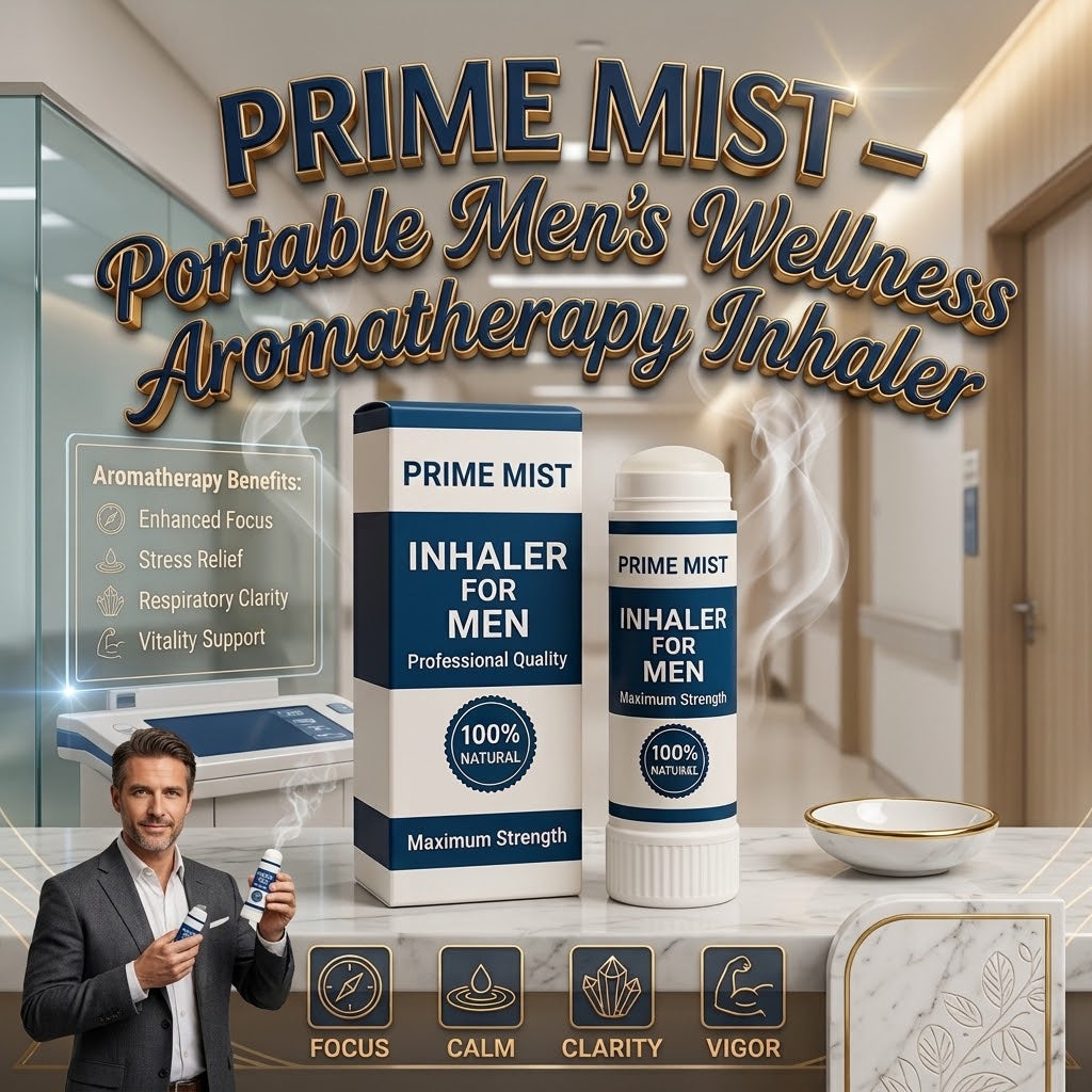 PrimeMist – Portable Men's Wellness Aromatherapy Inhaler