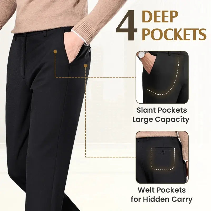 FlexTailor – Men’s High Stretch Straight Fit Pants