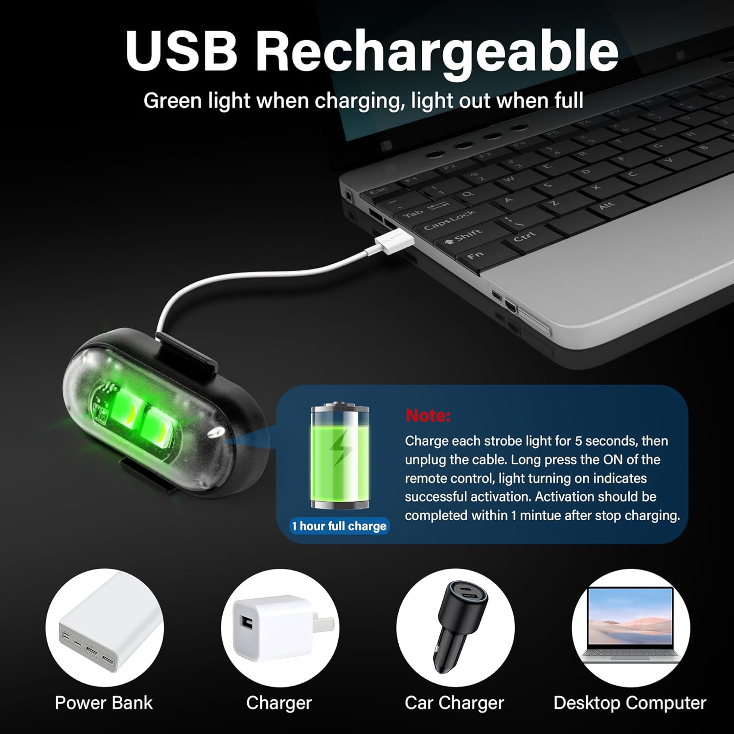 BrightPulse - Wireless LED Strobe Lights