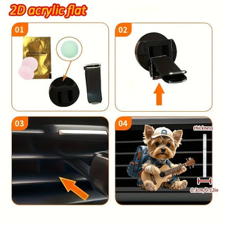 Yorkie Jam - Car Vent Guitar Buddy