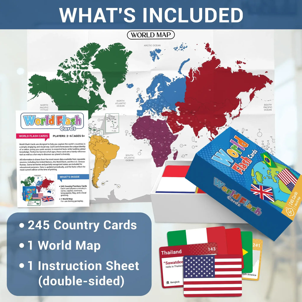 FlagQuest – Interactive World Geography Flashcard Set