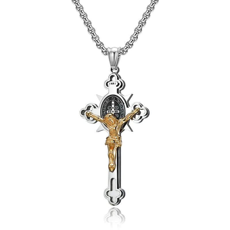 BenedictShield – St. Benedict Protection Cross Necklace