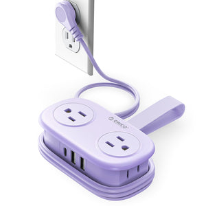 AuroraLink – 4FT Travel Power Strip with 4 AC Outlets