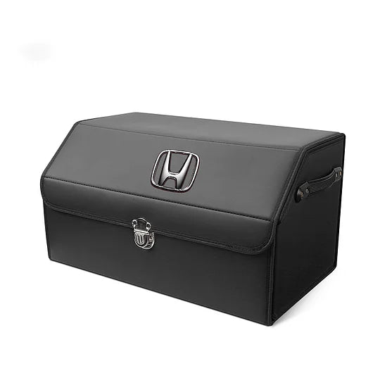 AutoNest - Elegant Leather Trunk Organization System