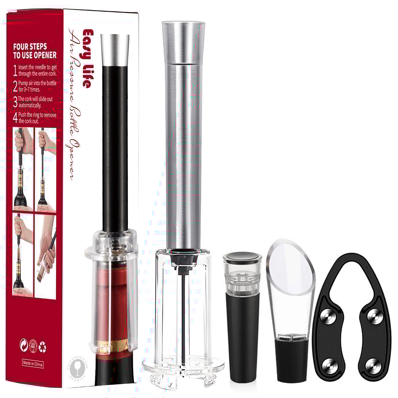 AirSpiral – Premium Air Pump Wine Bottle Set
