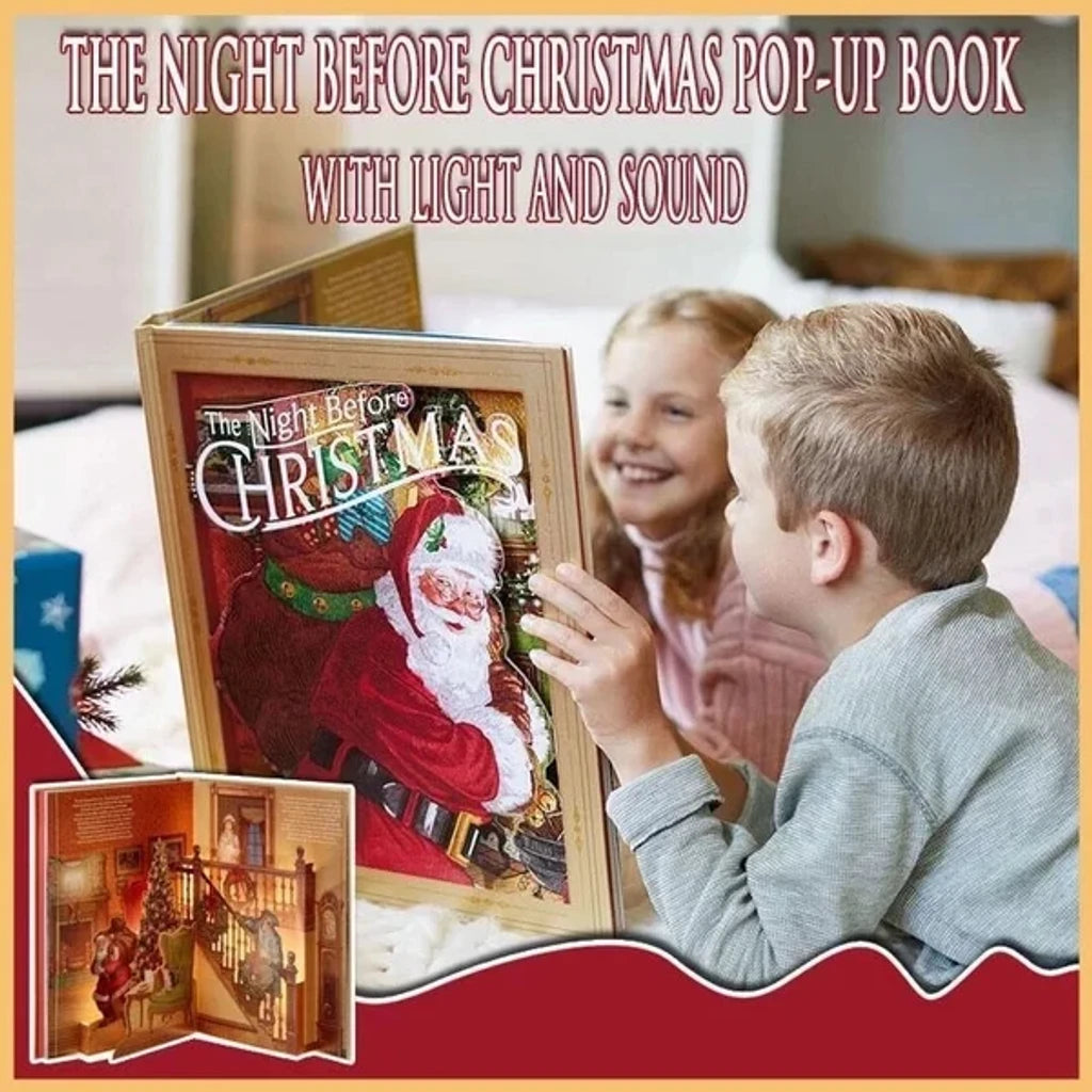 The Enchanted Christmas Eve Pop-Up Book (Light + Sound) marnetic