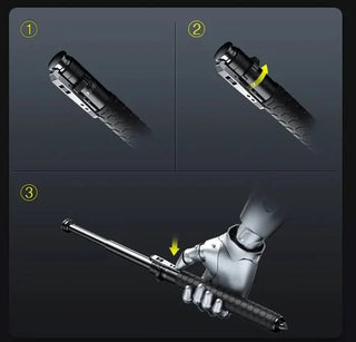 Enhanced Automatic Retractable Self-defense Hiking Stick marnetic