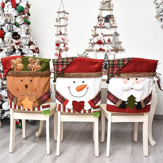 Merry Dining Chair Wraps - Cute Christmas Seat Covers