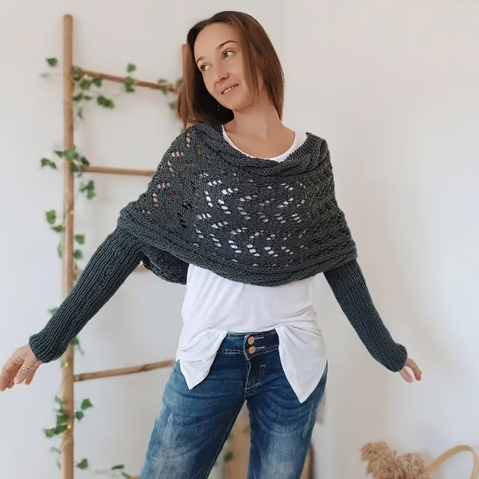 CableCharm – Knitted Cable Pattern Cape & Bolero