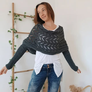 CableCharm – Knitted Cable Pattern Cape & Bolero