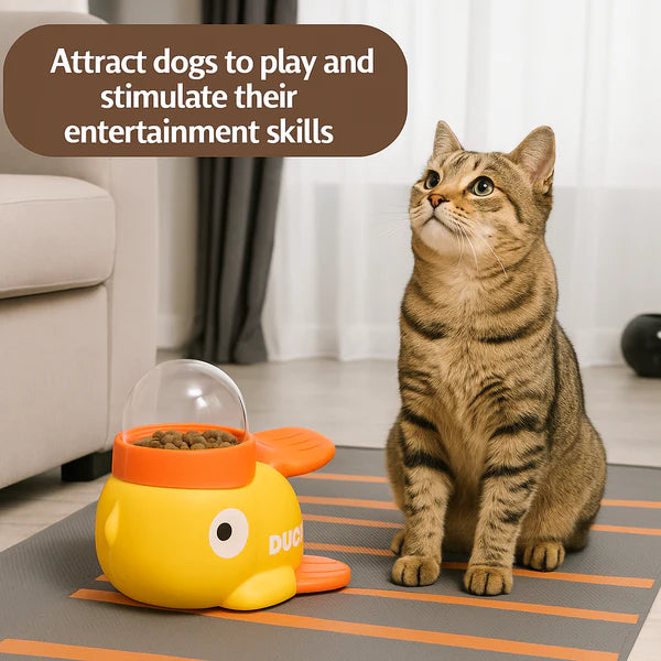 QuackPaws – Interactive Duck Slow Feeder for Cats