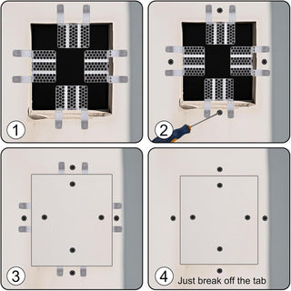 WallMate – No-Stud Drywall Repair Support Clip Kit