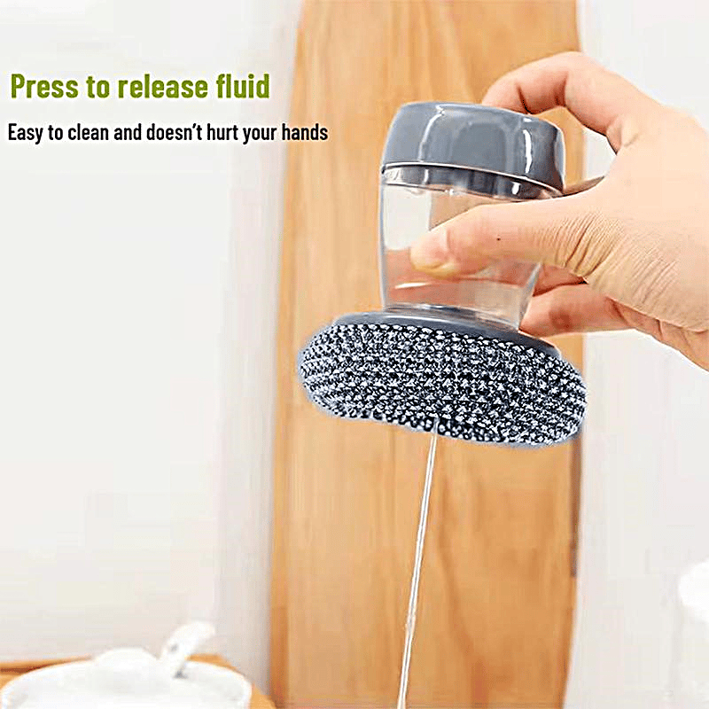 CleanGrip – Comfort Grip Soap-Dispensing Kitchen Scrub