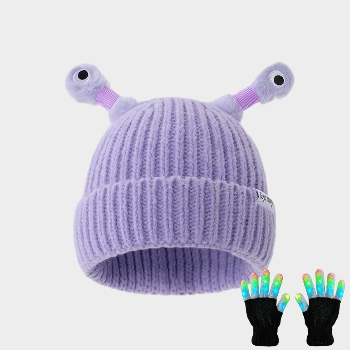 GlowChums Cozy Monster Knit Hat marnetic