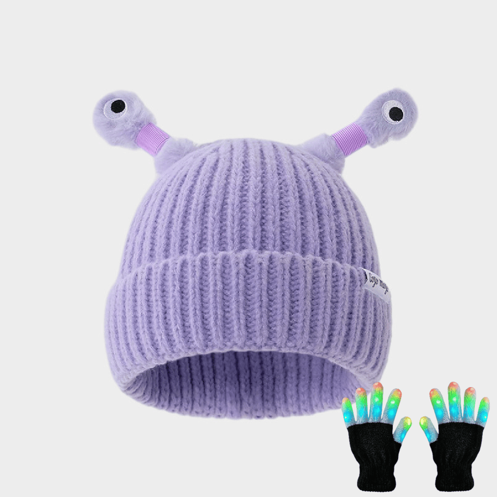 GlowChums Cozy Monster Knit Hat marnetic