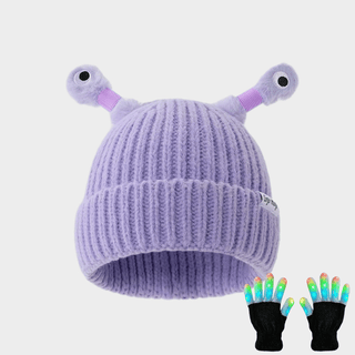 GlowChums Cozy Monster Knit Hat marnetic