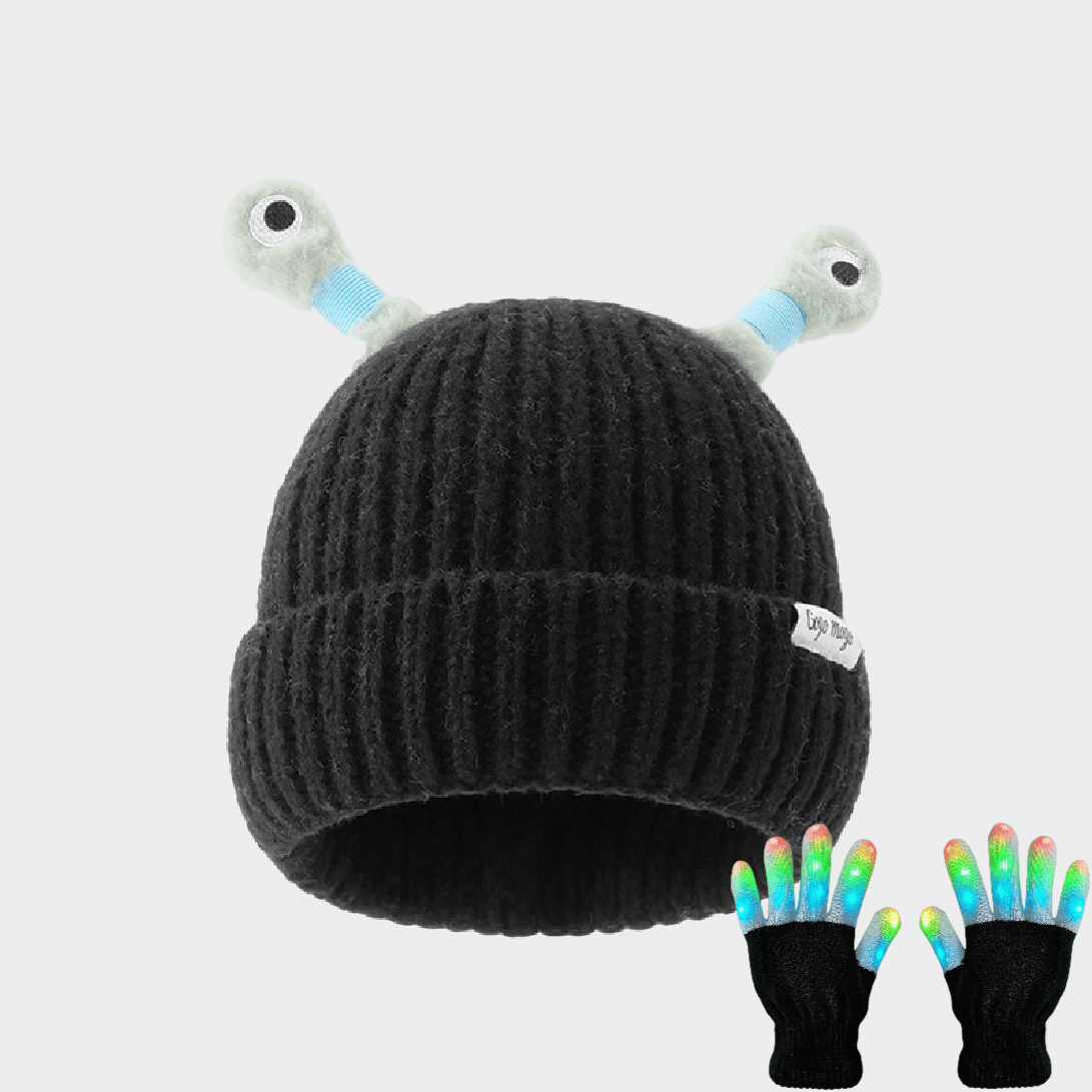 GlowChums Cozy Monster Knit Hat marnetic