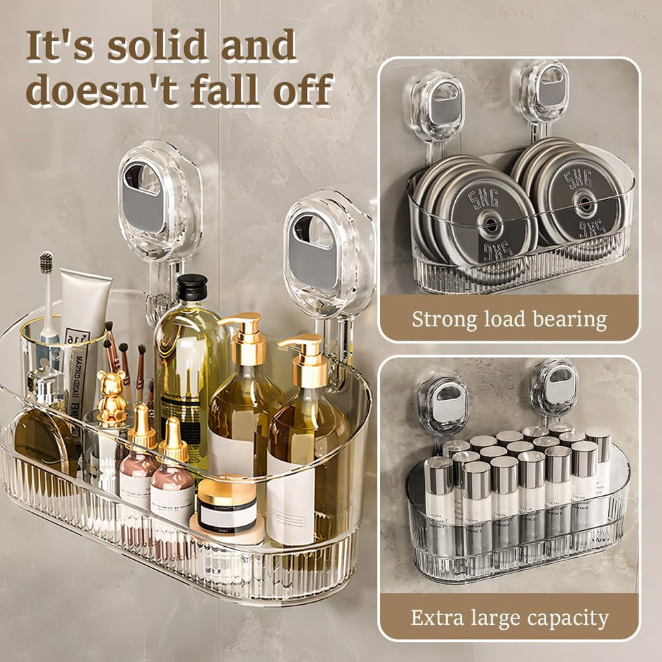 No-Drill Bathroom Suction Storage Box