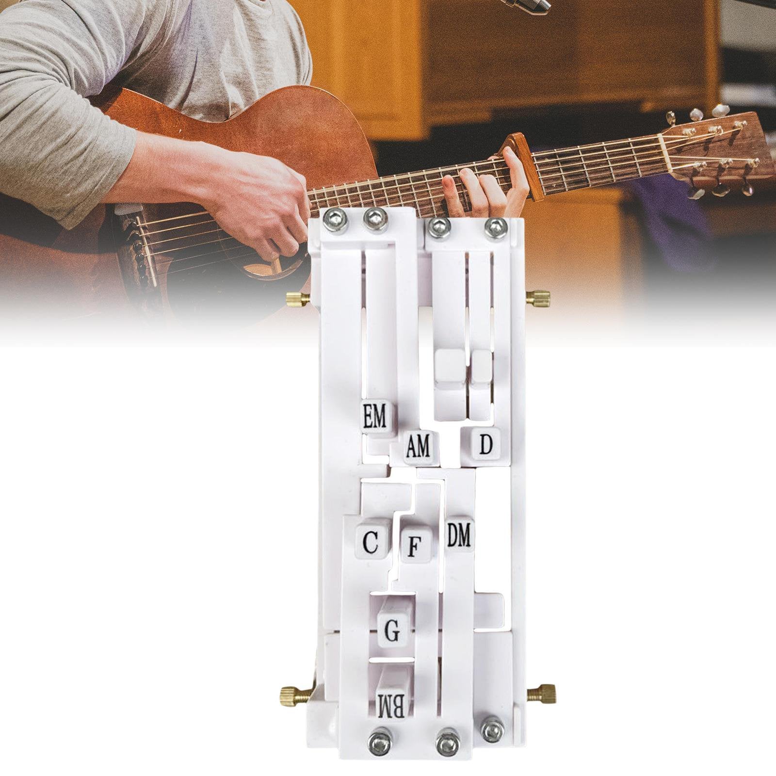 Guitar Chord Trainer - Instant Chord Learning Aid for Acoustic Guitars (38"-42")