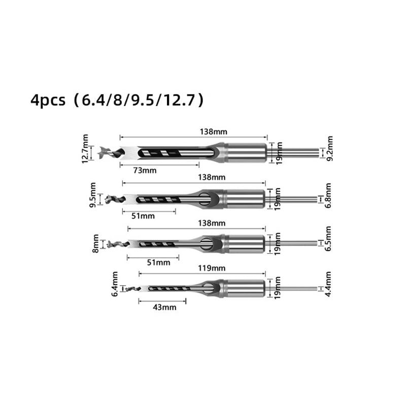 WoodBore – Square Hole Drill Bit for Clean Woodwork