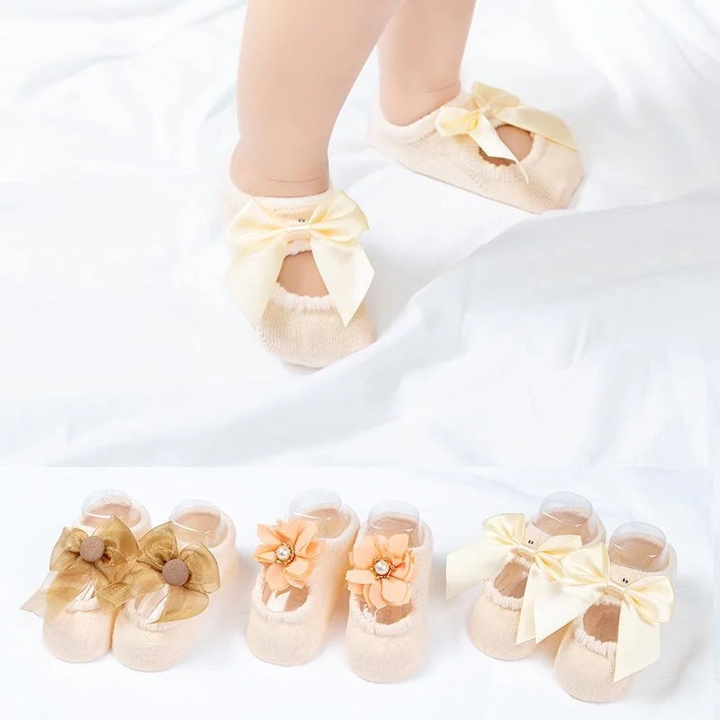 🎉PAY 1 GET 3 PAIRS👼Baby Ballet Socks