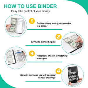 SaveTrack – 100-Day Money Saving Envelope Book
