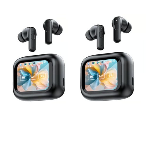 UltraHear - Smart Noise-Cancelling Earbuds with HD Display