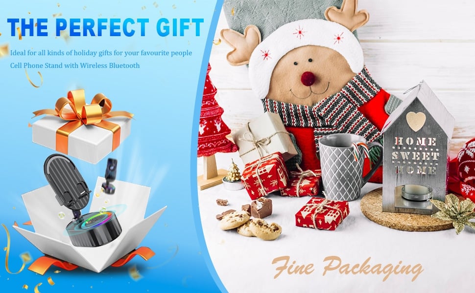 Vionix | Wireless Speaker Stand | Powerful Audio & Handy Charger