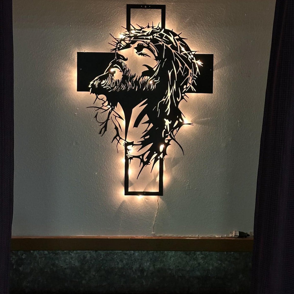 SoulLight - Wall Cross Décor – Strength & Encouragement