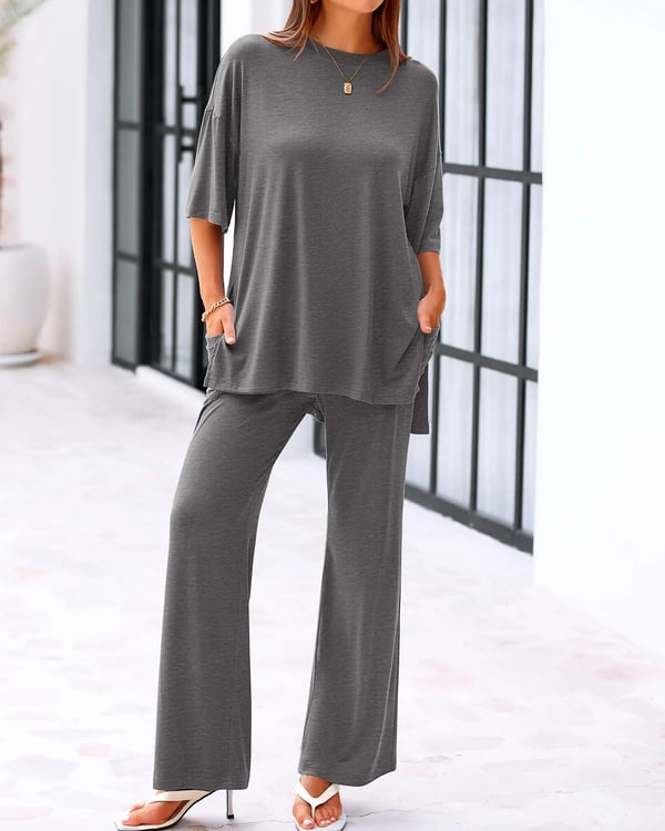 FlowFit – Relaxed 2 Piece Outfit with Pockets