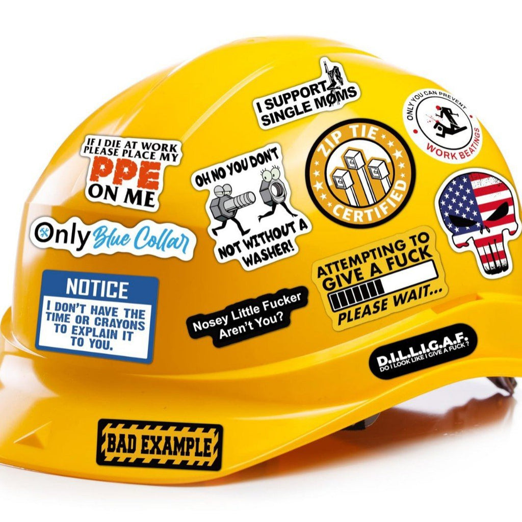 LaughForge – 150pcs Blue Collar Funny Stickers