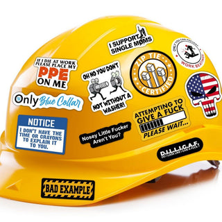 LaughForge – 150pcs Blue Collar Funny Stickers