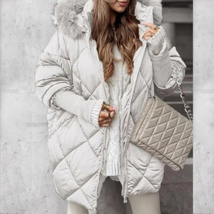 Nordelle – Women’s Patchwork Knit Sleeve Parka
