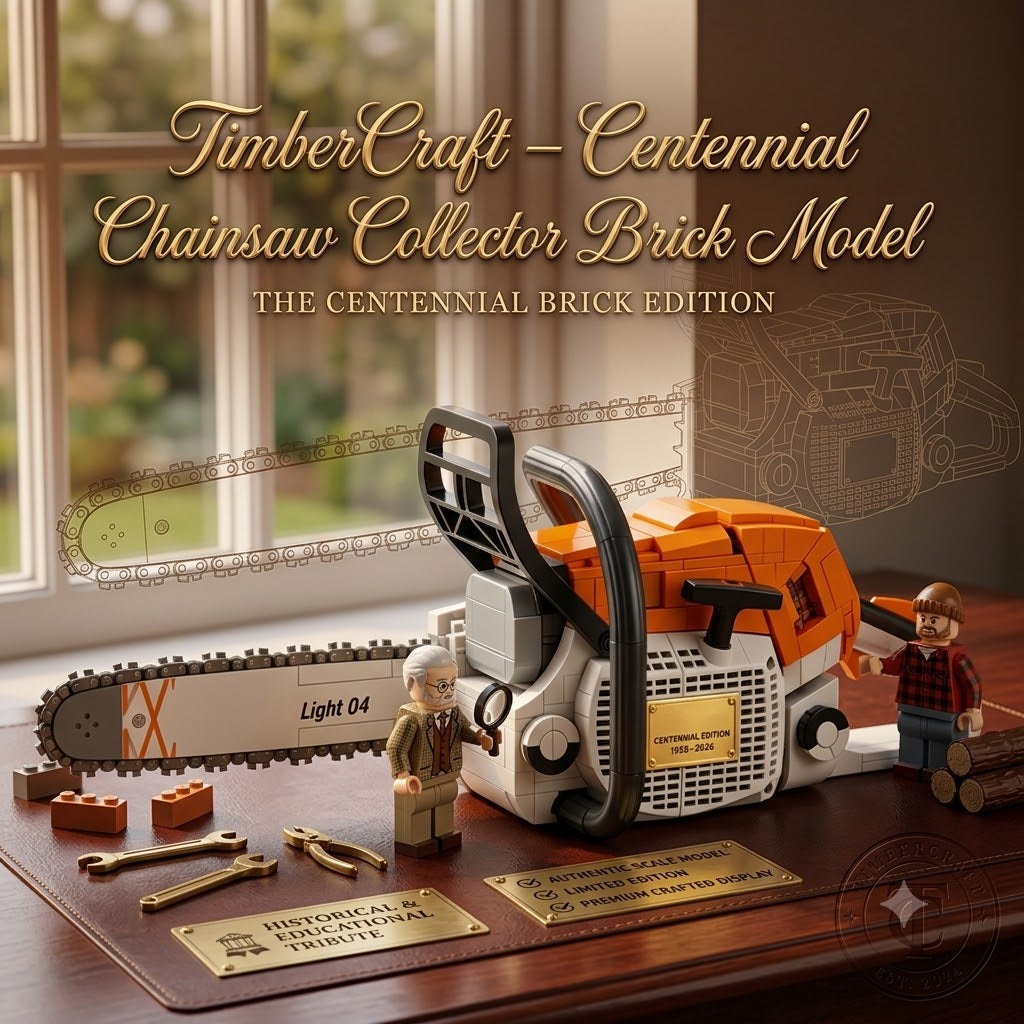 TimberCraft – Centennial Chainsaw Collector Brick Model