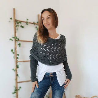 CableCharm – Knitted Cable Pattern Cape & Bolero