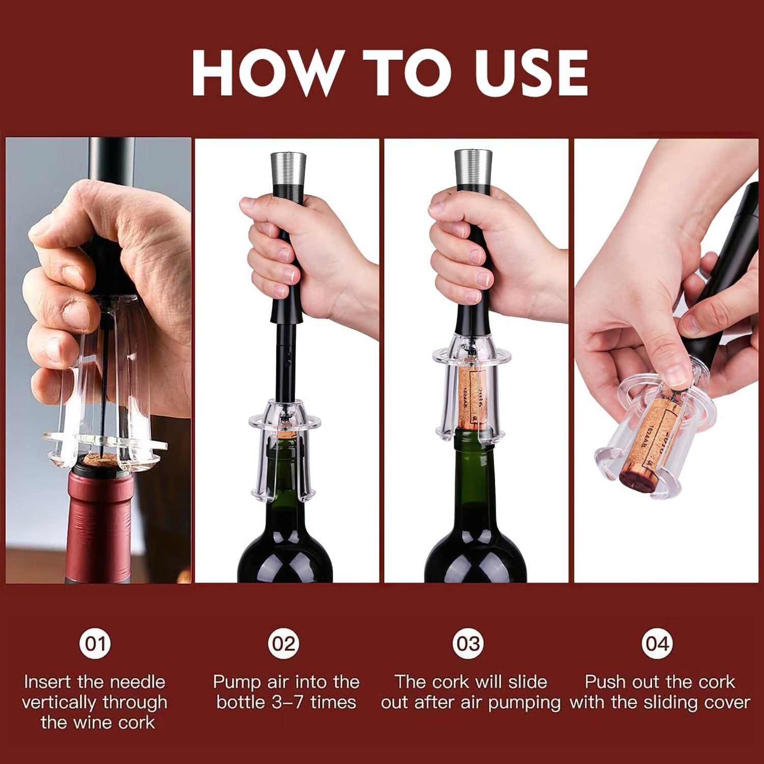 AirSpiral – Premium Air Pump Wine Bottle Set
