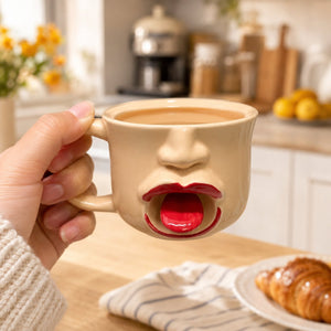 SipSmirk – Playful Tongue Out Coffee Mug