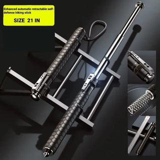 Enhanced Automatic Retractable Self-defense Hiking Stick marnetic