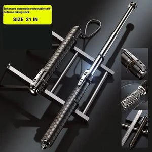 Enhanced Automatic Retractable Self-defense Hiking Stick marnetic