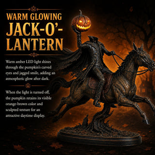 MidnightChase – Headless Horseman Halloween Statue