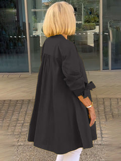 FlowLine – Women’s Long Cotton Swing Shirt Jacket