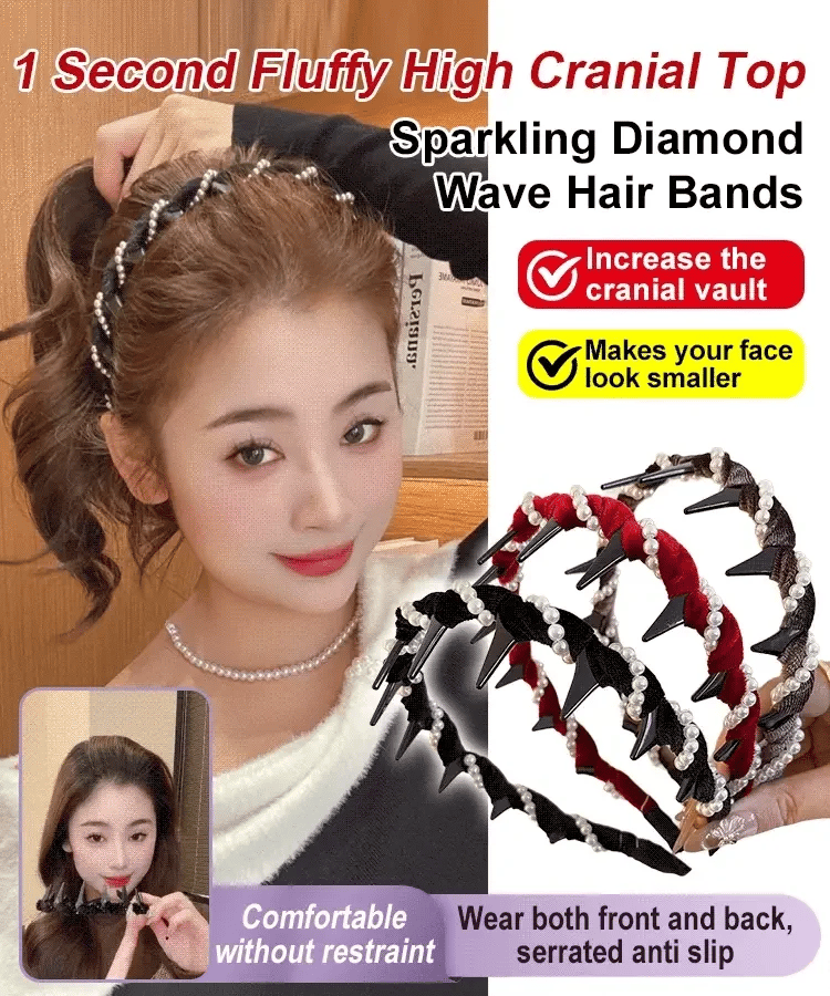 CrownPearl – Retro High Skull Headband