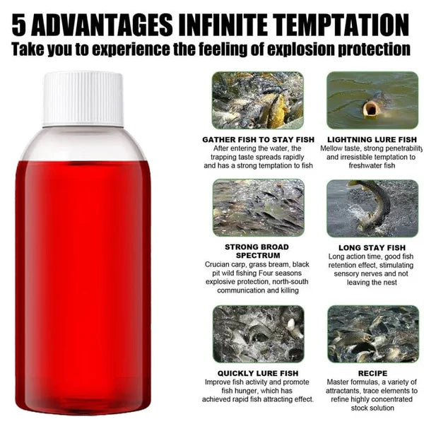 BiteRush – Natural Red Worm Scent Attractant for All Baits