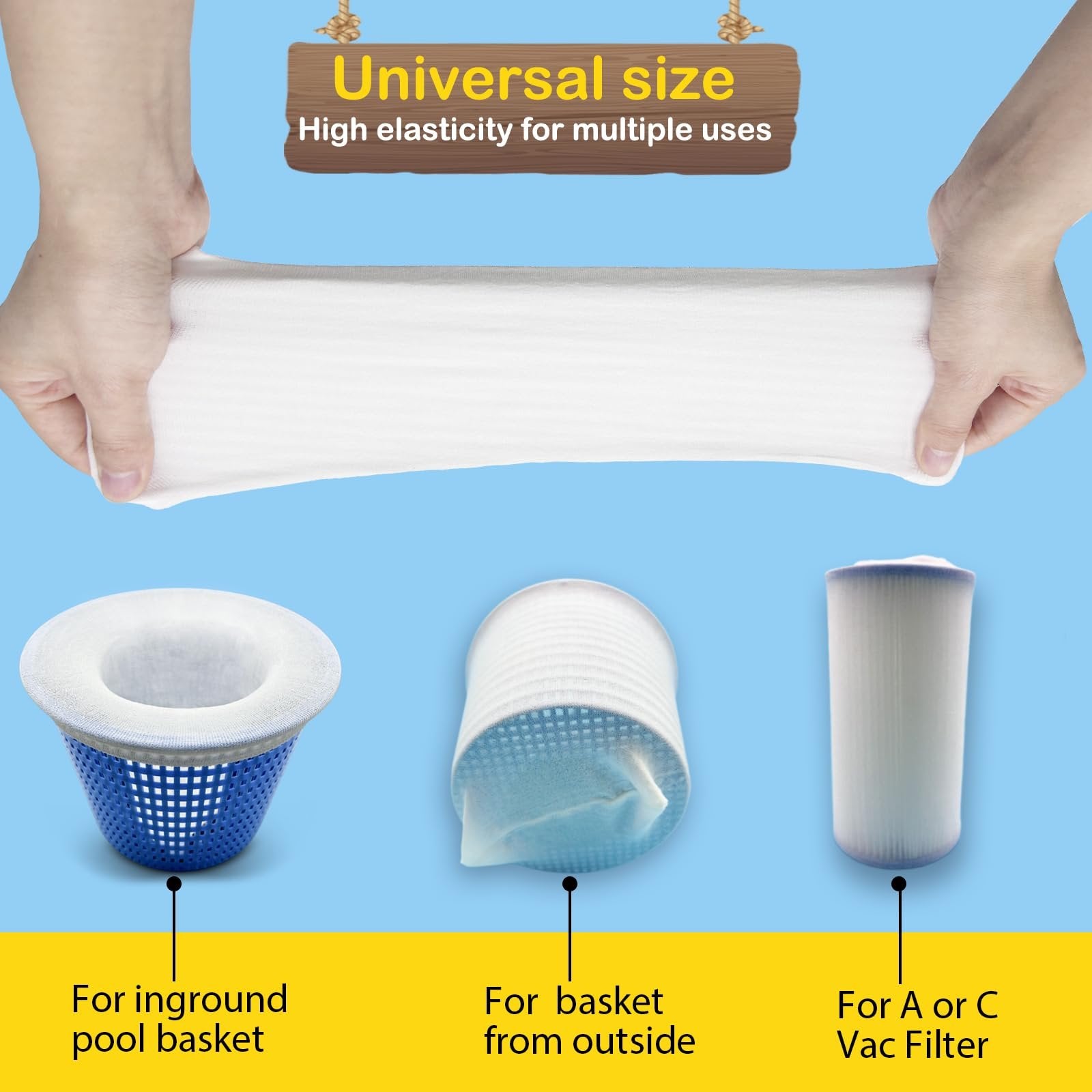 SkimGuard - Pool Hair & Debris Trap Socks