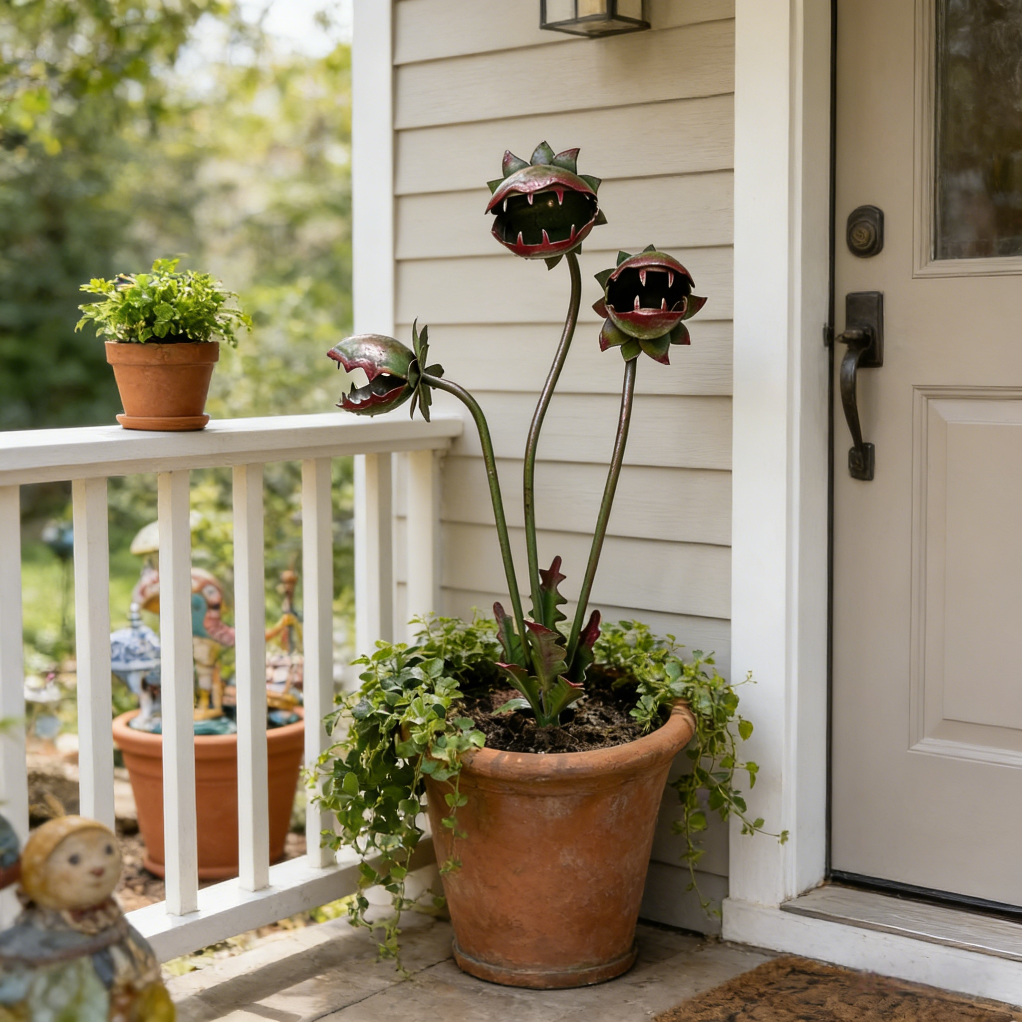 GardenWhim – Carnivorous Plant Metal Garden Stake
