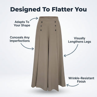 BelleFlow – Flattering Wide Leg Comfort Trousers