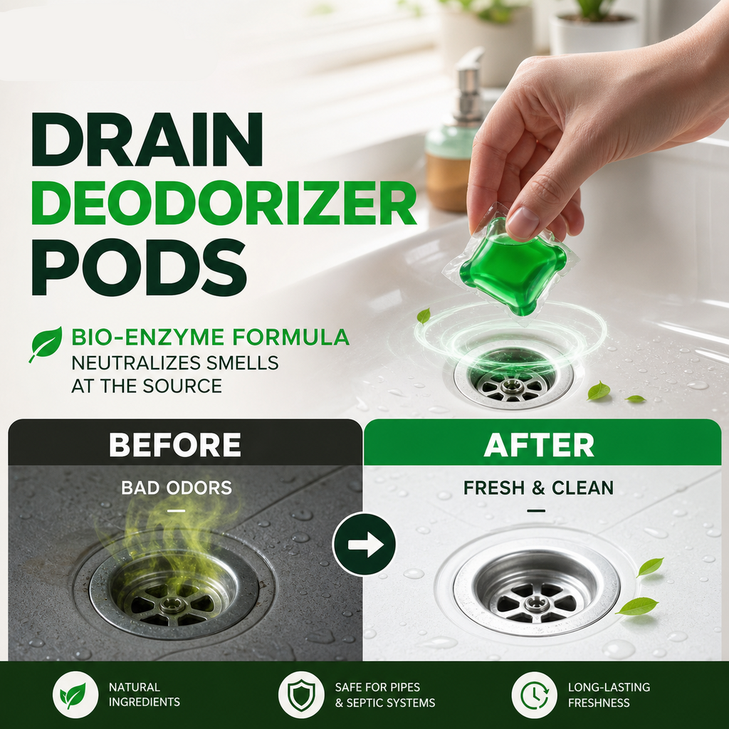 PureDrain – Dissolvable Drain Cleaning & Freshening Pods