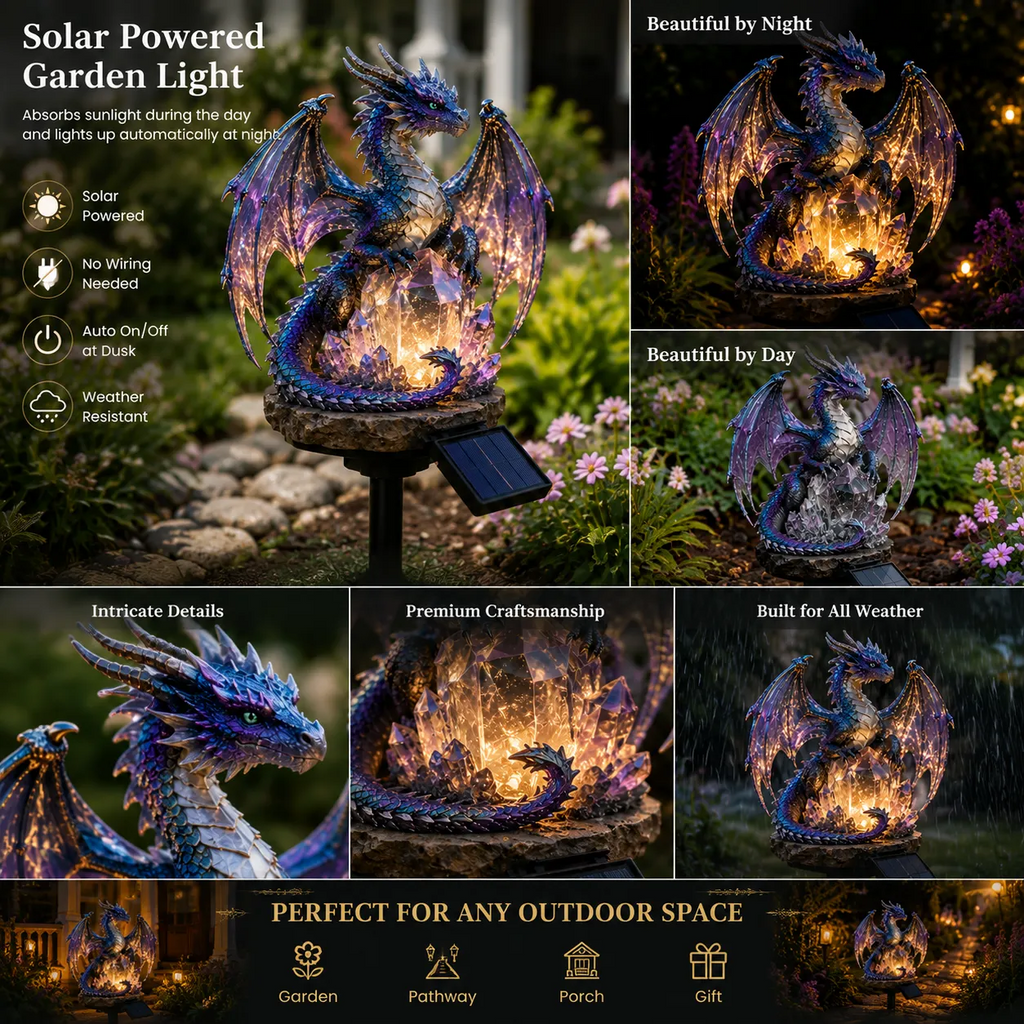 DragonGlow – Crystal Dragon Night Light